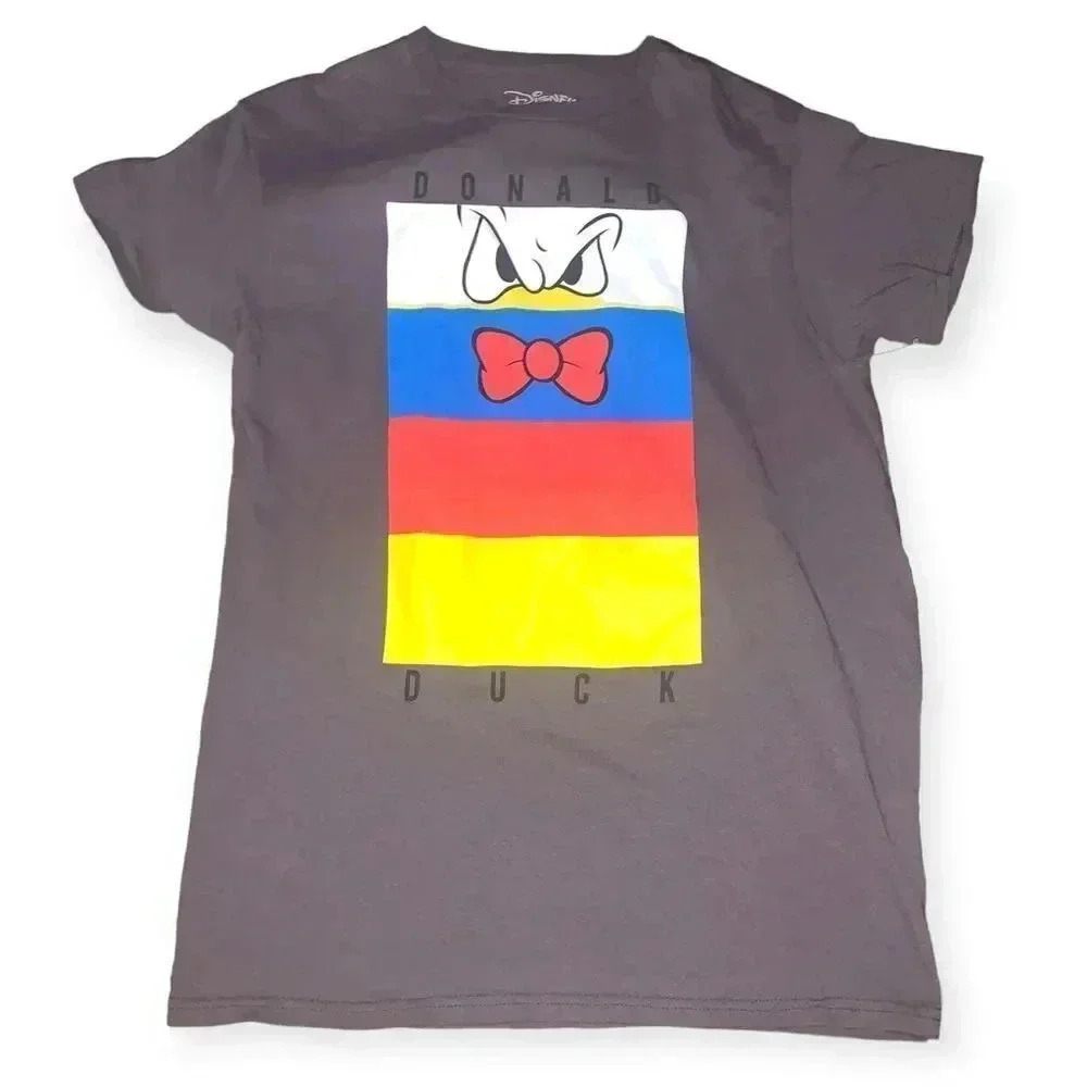 DONATED DISNEY x NEFF DISNEYLAND DONALD DUCK TEE T SHIRT Mens M Gray